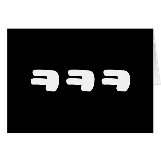 KEKEKE ㅋㅋㅋ Koreaanse Slang Kaart (Voorkant Horizontaal)