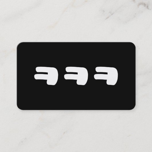 KEKEKE ㅋㅋㅋ Korean Slang Visitekaartje (Voorkant)