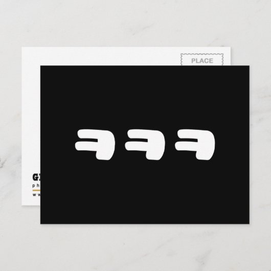 KEKEKE ㅋ ㅋ Korean Slang Briefkaart (Voorkant / Achterkant)