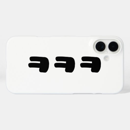 KEKEKE ㅋ ㅋ Korean Slang Case-Mate iPhone Case (Achterkant (horizontaal))