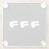 KEKEKE ㅋ ㅋ Korean Slang Glazen Onderzetter (Achterkant)