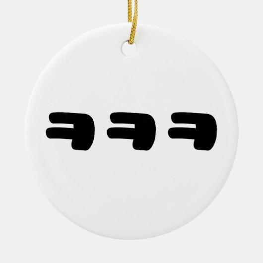 KEKEKE ㅋ ㅋ Korean Slang Keramisch Ornament (Voorkant)