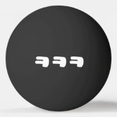 KEKEKE ㅋ ㅋ Korean Slang Ping Ping Pong Ball (Voorkant)