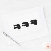 KEKEKE ㅋ ㅋ Korean Slang Rechthoekige Sticker (Envelop)