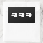 KEKEKE ㅋ ㅋ Korean Slang Rechthoekige Sticker (Tas)