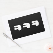 KEKEKE ㅋ ㅋ Korean Slang Rechthoekige Sticker (Envelop)