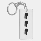 KEKEKE ㅋ ㅋ Korean Slang Sleutelhanger (Voorkant Links)