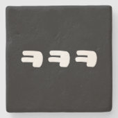 KEKEKE ㅋ ㅋ Korean Slang Stenen Onderzetter (Voorkant)