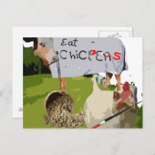 Kekers. Het is wat er voor het avondeten is. Briefkaart (Voorkant / Achterkant)