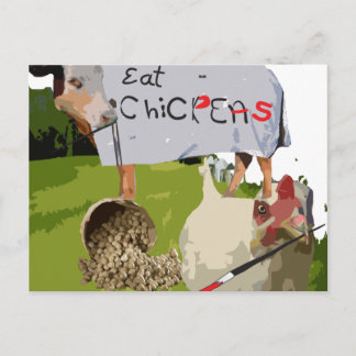 Kekers. Het is wat er voor het avondeten is. Briefkaart