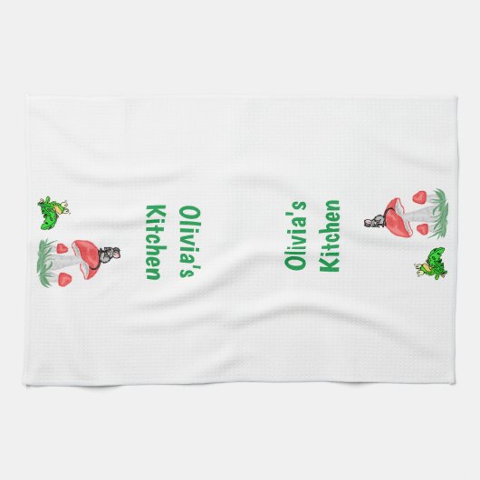 Kekkikkervisje Mouse Kitchen Handhanddoeken Theedoek (Horizontaal)