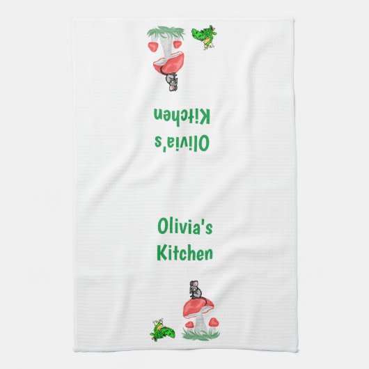 Kekkikkervisje Mouse Kitchen Handhanddoeken Theedoek (Verticaal)