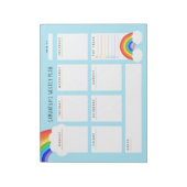 Kekly Planner van de regenboogregenboog Notitieblok (Linkerzijde)
