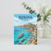 Kekova Turkije Briefkaart (Staand voorkant)