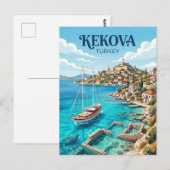 Kekova Turkije Briefkaart (Voorkant / Achterkant)