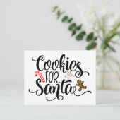 Keksen voor Kerstman Leuke Kerstmis Feestdagenkaart (Staand voorkant)