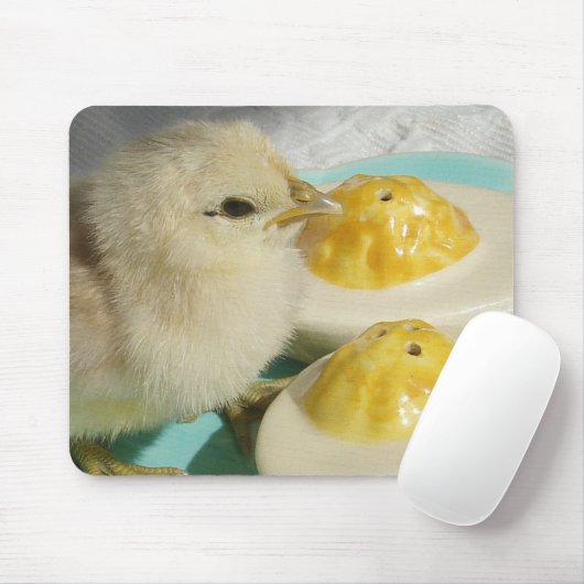 Kekuiken en eieren van varkens 2 muismat (Met muis)