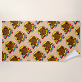 Keky Beach Beer - een val achter Strandlaken (Voorkant)