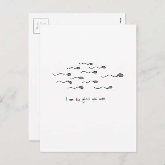 Keky hand-getrokken Valentijnsdag kaart (Voorkant / Achterkant)