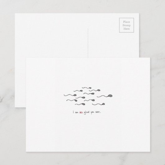 Keky hand-getrokken Valentijnsdag kaart (Voorkant / Achterkant)