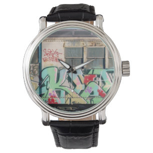 KEL139 Classic New York City Graffiti Horloge