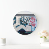 KEL139 Klassieke graffiti klok (Huis)