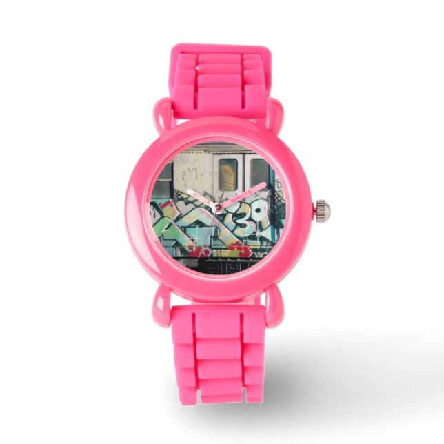 Kel139 Wildstyle Glam  Graffiti Horloge (Voorkant)
