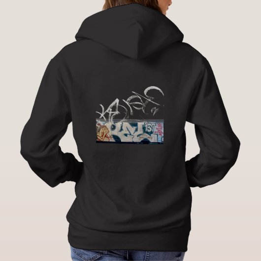 Kel1st Classic Graffiti Vrouwen Subway Hoodie (Achterkant)