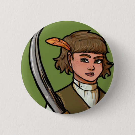 Keladry van de Mindelan-Button Ronde Button 5,7 Cm (Voorkant)