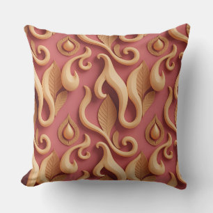 Kelampu Swirl Reliëf 3D Batik Motief Kussen