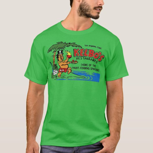 Kelbo's v2 - Los Angeles, CA -  Tiki Bar T-shirt (Voorkant)