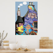 Kelburn Castle Graffiti Project Fairlie Scotland Poster (Keuken)