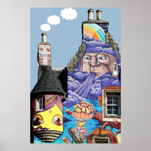 Kelburn Castle Graffiti Project Fairlie Scotland Poster (Voorkant)
