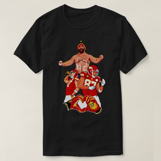 Kelce broer Travis KELCE Tshirt (Design voorkant)