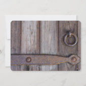 Kelder deur Handvat bruiloft uitnodiging (Achterkant)