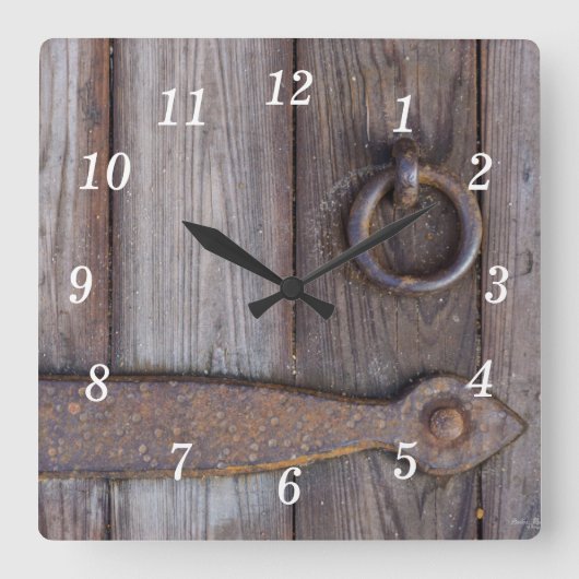 Kelder deur Handvat Wandklok (Voorkant)