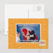 Kelder Kat krijgt steenkool Briefkaart (Voorkant / Achterkant)