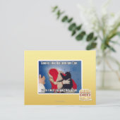 Kelder Kat krijgt steenkool Briefkaart (Staand voorkant)