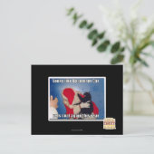 Kelder Kat krijgt steenkool Briefkaart (Staand voorkant)