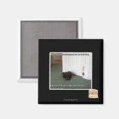 Kelder Kat, licht gedesoriënteerd Magneet (Voorkant / Achterkant)