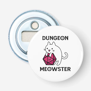 Kelder Meowster Kat Grappig Button Flesopener