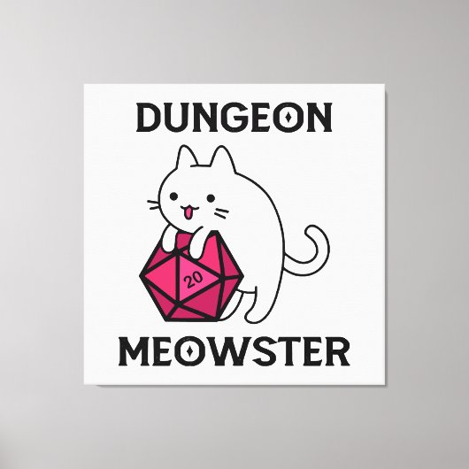 Kelder Meowster Kat Grappig Canvas Afdruk (Voorkant)