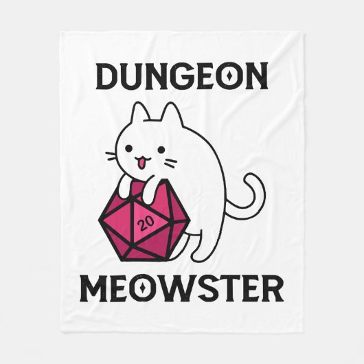 Kelder Meowster Kat Grappig Fleece Deken (Voorkant)