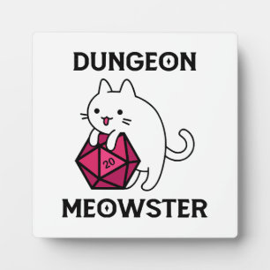 Kelder Meowster Kat Grappig Fotoplaat