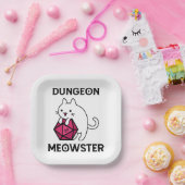 Kelder Meowster Kat Grappig Papieren Bordje (Feest)