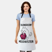 Kelder Meowster Kat Grappig Schort (Gedragen)