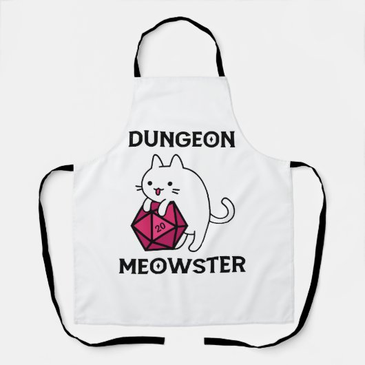 Kelder Meowster Kat Grappig Schort (Voorkant)
