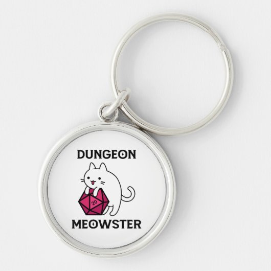 Kelder Meowster Kat Grappig Sleutelhanger (Voorkant)
