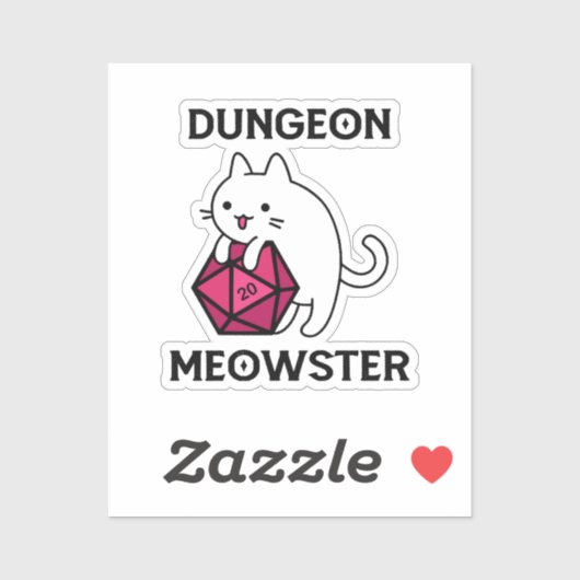 Kelder Meowster Kat Grappig Sticker (Vel)