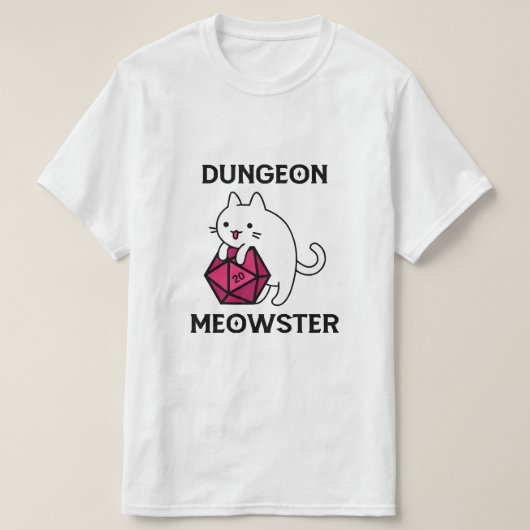 Kelder Meowster Kat Grappig T-shirt (Design voorkant)
